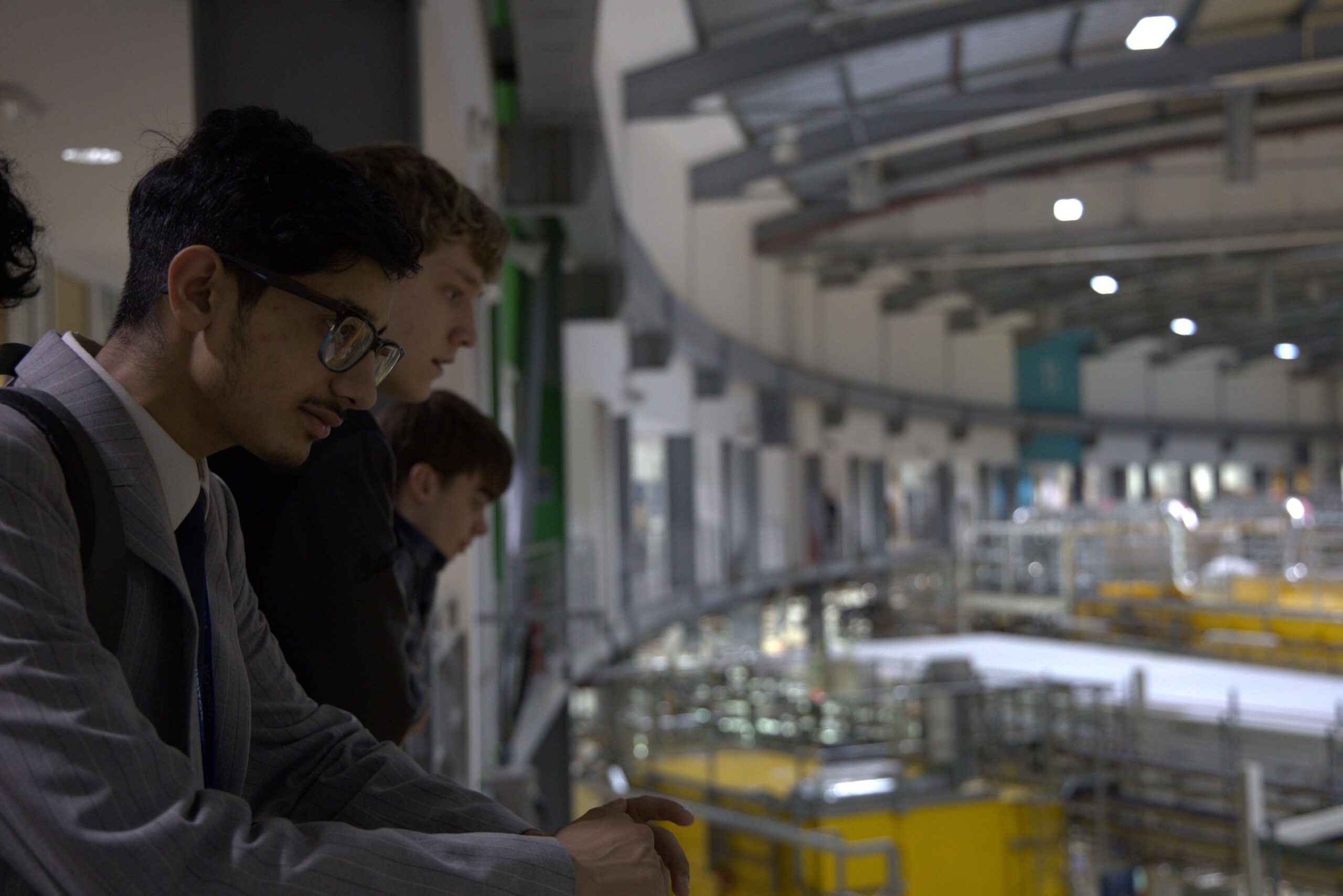 Students on a tour of Diamond Light Source