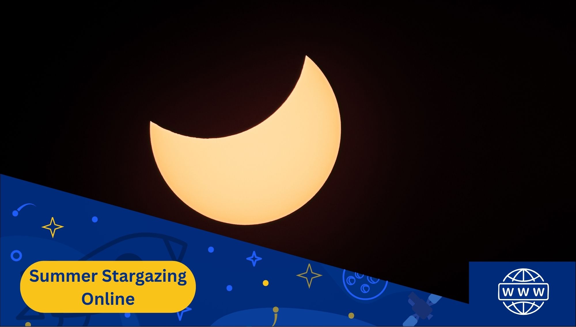 Summer Stargazing Online event poster with text