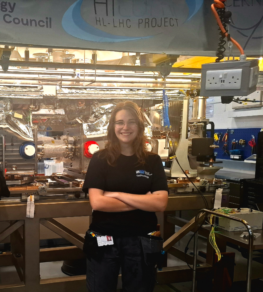 Headshot of Jagoda Kowalewski in a laboratory at Daresbury